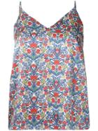 H Beauty & Youth Floral Print Blouse, Women's, Size: Small, Silk