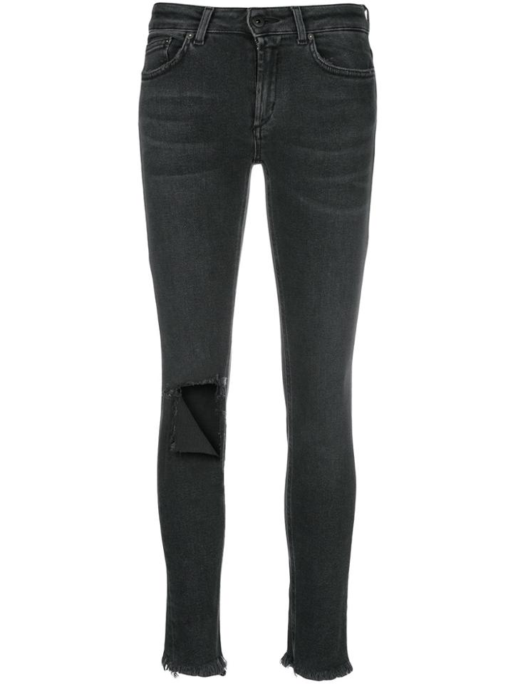 Dondup Ripped Knee Jeans - Black