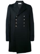 Military Coat - Men - Cotton/cupro/virgin Wool - 48, Black, Cotton/cupro/virgin Wool, Saint Laurent