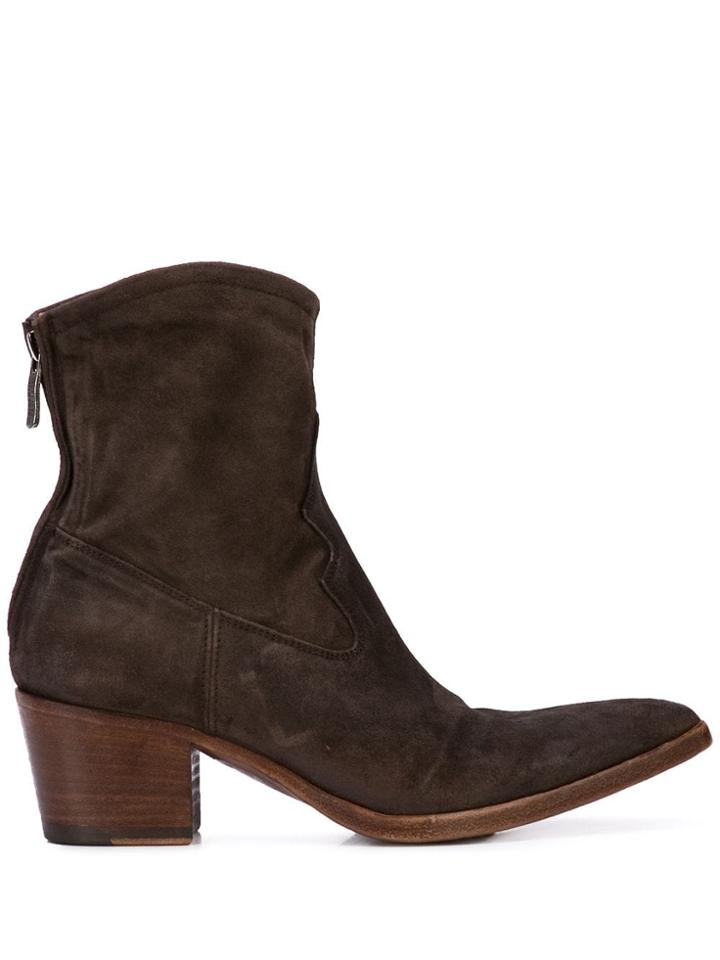 Alberto Fasciani Pointed Boots - Brown