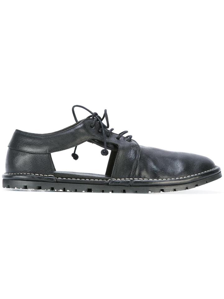 Marsèll Cut-out Detail Derby Shoes - Black