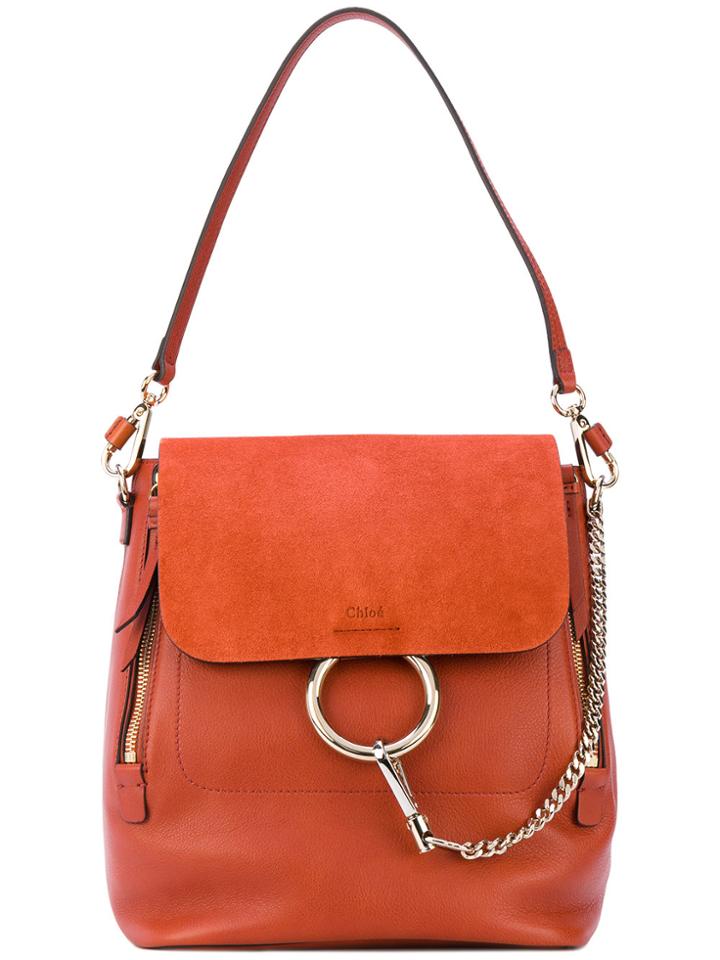 Chloé Faye Backpack - Red