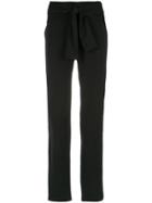 Uma Raquel Davidowicz Belted Straight Trousers - Black