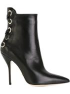 Paul Andrew Lace Detail At The Back Pointed Toe Boots