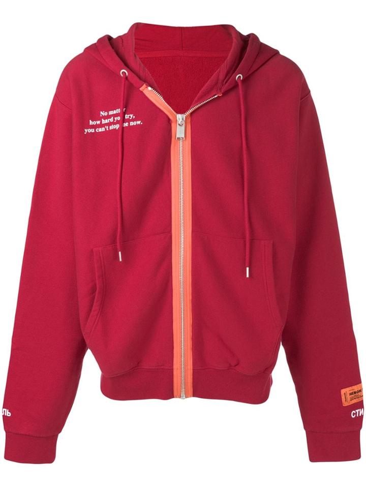 Heron Preston 'no Matter How Hard.' Jacket - Red