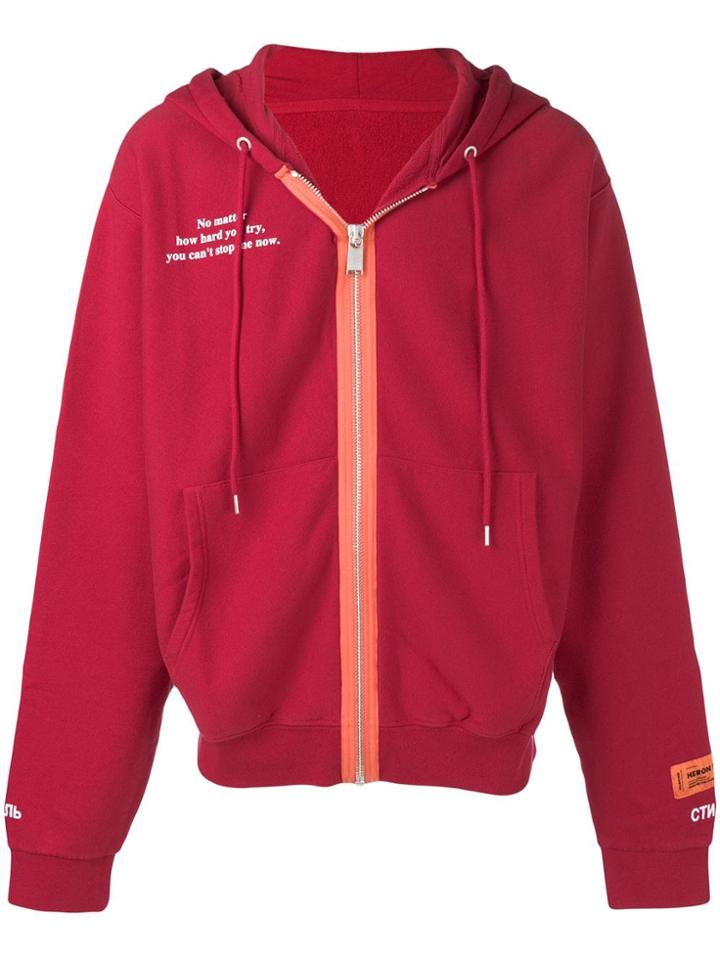 Heron Preston 'no Matter How Hard.' Jacket - Red