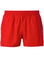 Ron Dorff - Eyelet Swim Shorts - Men - Polyester - Xl, Red, Polyester