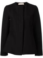 Marni Flared Jacket, Women's, Size: 38, Black, Cotton/silk