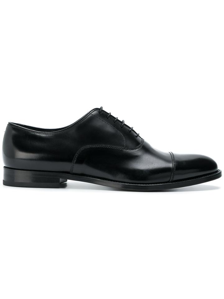 Doucal's Lace-up Oxford Shoes - Black