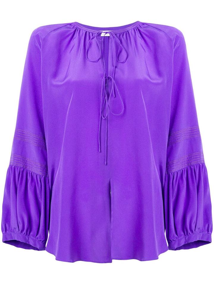 Dorothee Schumacher Tied Neck Blouse - Purple