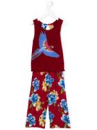 Lapin House - Floral Tank Jumpsuit - Kids - Spandex/elastane/viscose - 8 Yrs