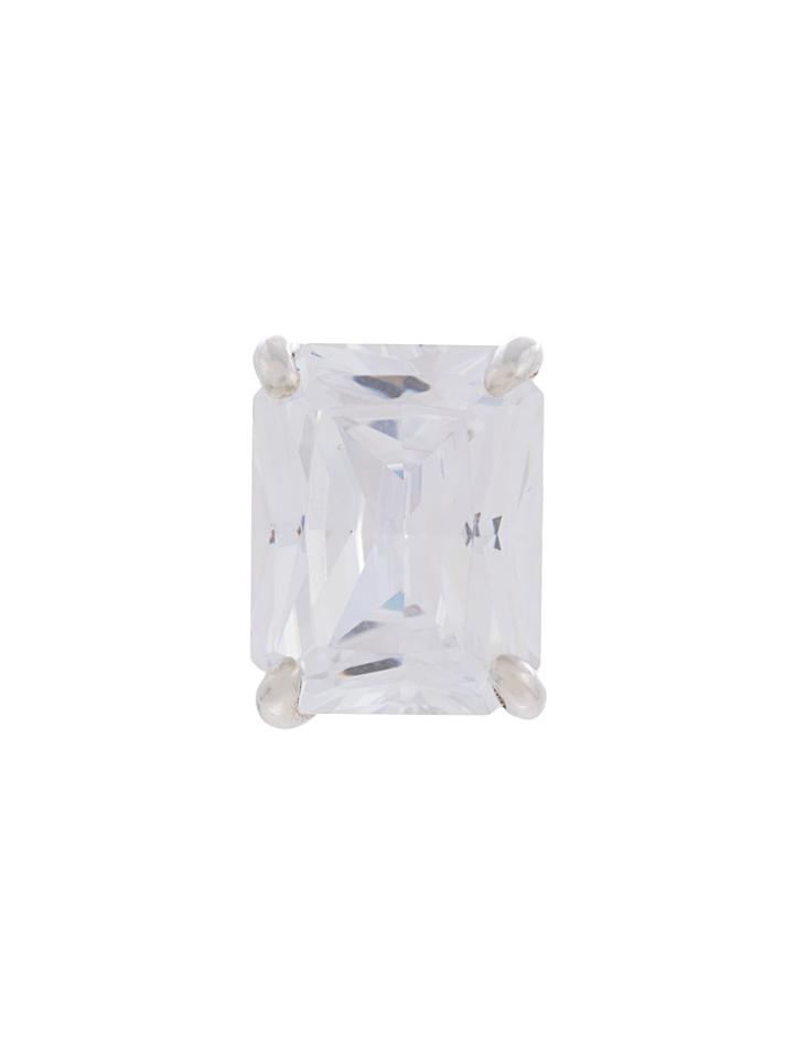 E.m. Crystal Stud Earring - Metallic