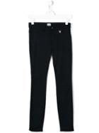 Armani Junior Slim-fit Trousers, Girl's, Size: 14 Yrs, Blue
