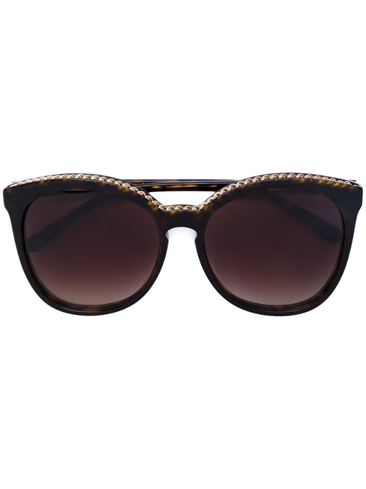 Stella Mccartney Eyewear Butterfly Frame Sunglasses - Brown