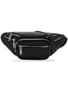 Manokhi Zip Detail Belt Bag - Black