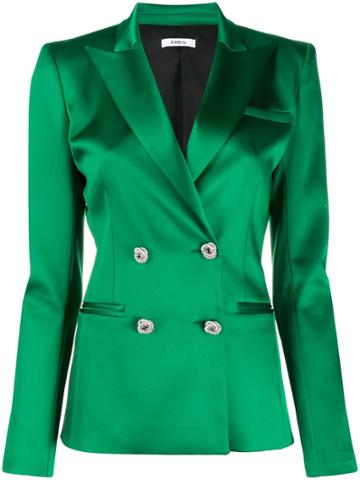 Amen Double Buttoned Fitted Jacket - Green
