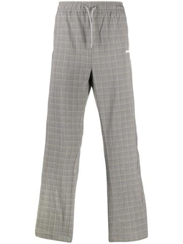 Daily Paper Checked Track Pants - Grey