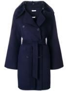 P.a.r.o.s.h. Double-breasted Belted Coat - Blue