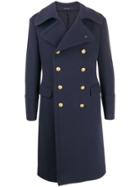 Tagliatore Double-breasted Tailored Coat - Blue