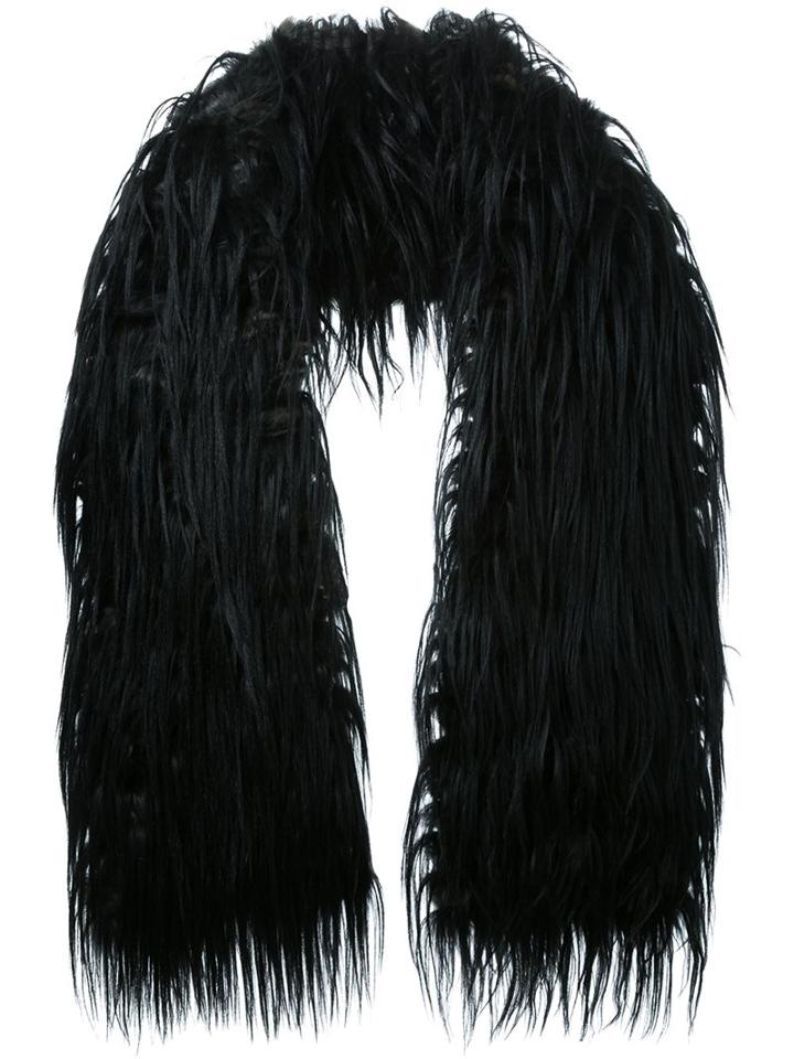 Scanlan Theodore Goat And Toscana Wrap, Women's, Black, Lamb Fur