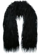 Scanlan Theodore Goat And Toscana Wrap, Women's, Black, Lamb Fur