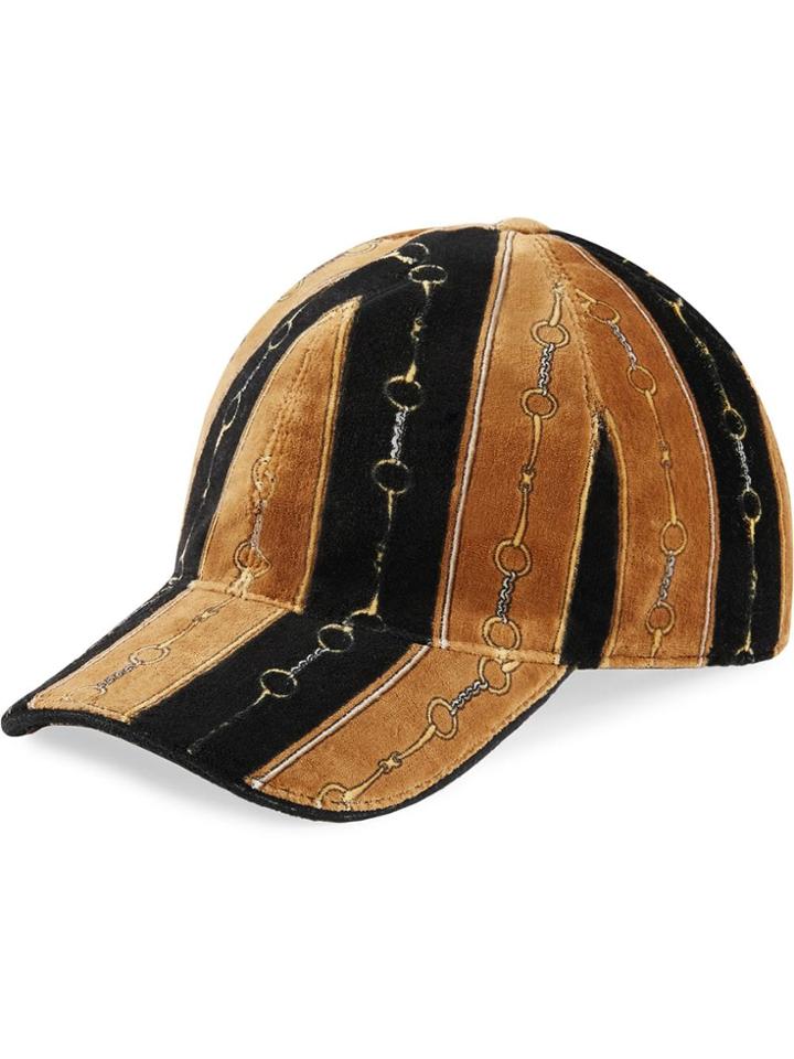 Gucci Printed Chenille Hat - Black