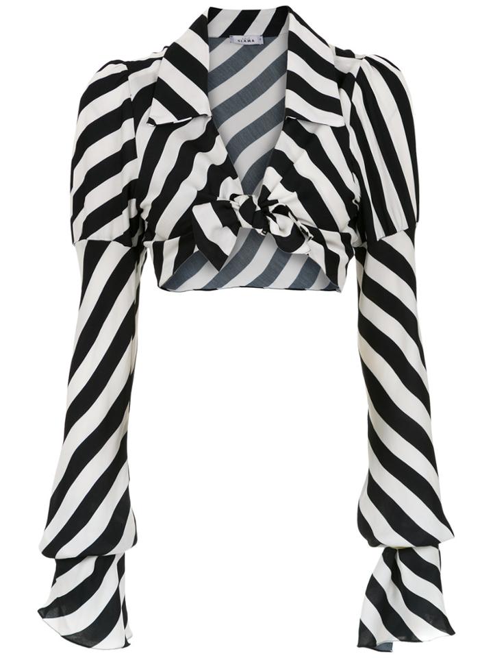 Amir Slama Cropped Blouse - Black