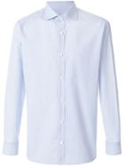 Z Zegna Micro-printed Shirt - Blue