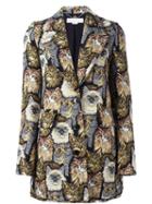 Stella Mccartney 'daria' Coat, Women's, Size: 44, Black, Cotton/polyester/acrylic/cotton