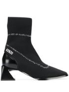 Kenzo Logo-embroidered Sock Boots - Black
