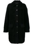 Sport Max Code Bouclé Oversized Coat - Blue