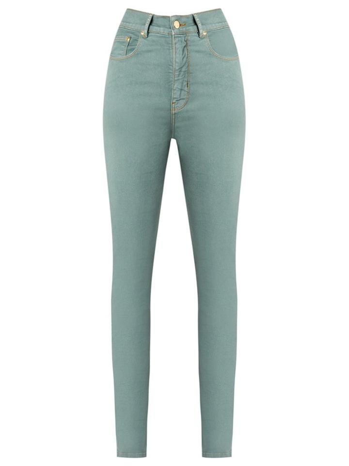 Amapô High Waist Skinny Jeans - Green