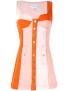 Alice Mccall Chelsea Hotel Panelled Mini Dress - Orange