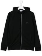 Boss Kids Front Zip Hoodie - Black