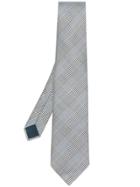 Lanvin Tartan Check Tie - White