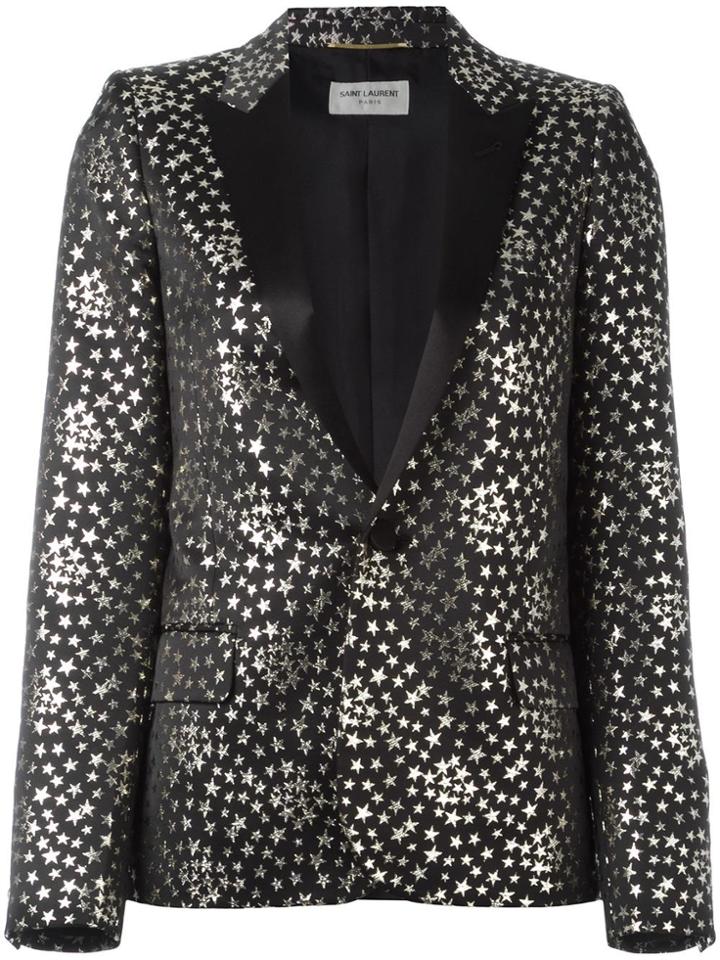 Saint Laurent Star Jacquard Blazer - Black