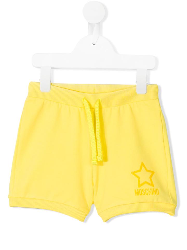 Moschino Kids Drawstring Shorts, Girl's, Size: 12 Yrs, Yellow/orange