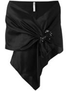 Twin-set - Asymmetric Top - Women - Silk - One Size, Black, Silk