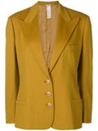 Versace Pre-owned 1980's Peaked Lapels Blazer - Yellow