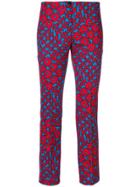 Marc Cain Slim-fit Printed Trousers - Red