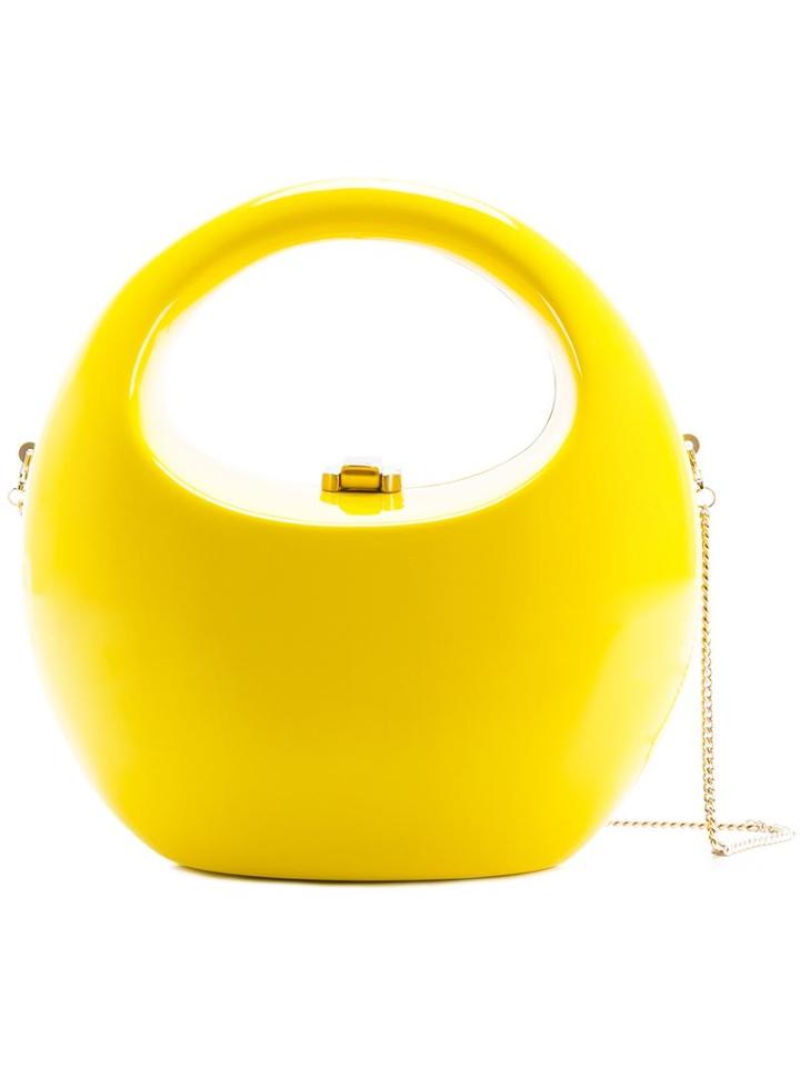 Rocio Structured Clutch, Women's, Yellow/orange, Acrylic