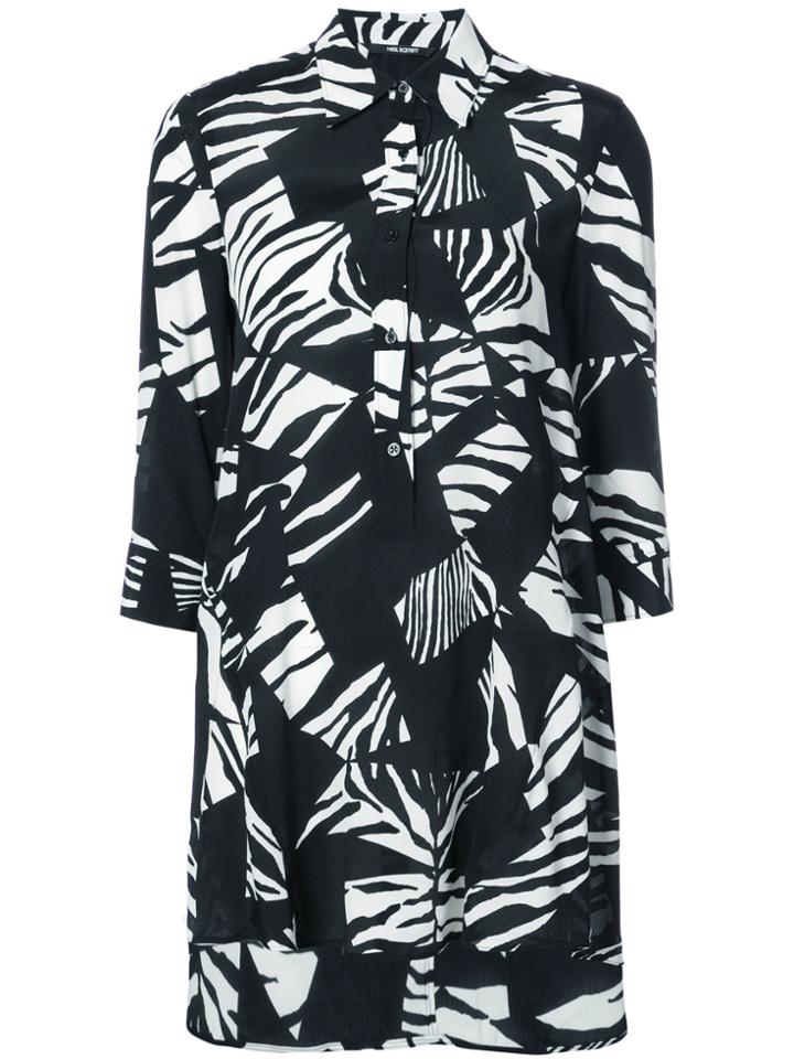 Neil Barrett Zebra Patch Shirt - Black
