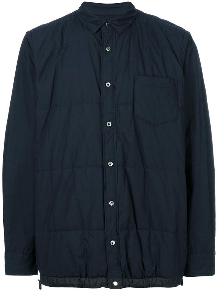 Sacai Quilted Shirt Jacket - Blue