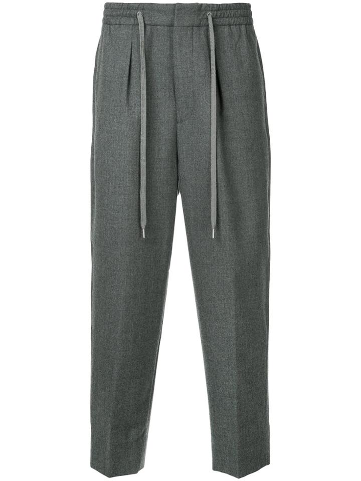 Monkey Time Tie-waist Relaxed Fit Trousers - Grey