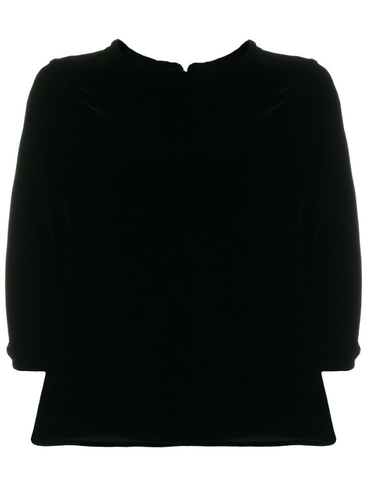Aspesi Three Quarter Sleeve Top - Black