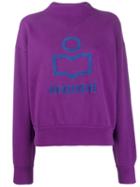 Isabel Marant Étoile High-neck Logo Sweatshirt - Purple