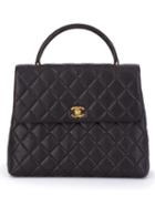Chanel Vintage Quilted Tote, Black