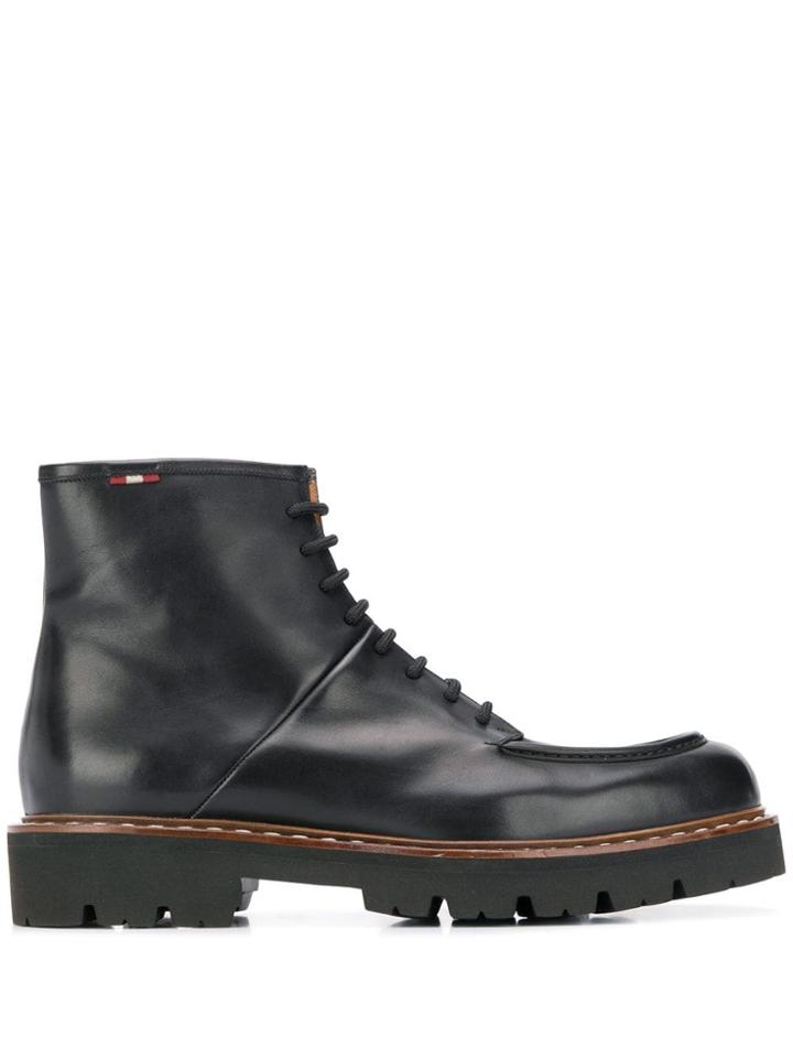 Bally Chunky Heel Boots - Black