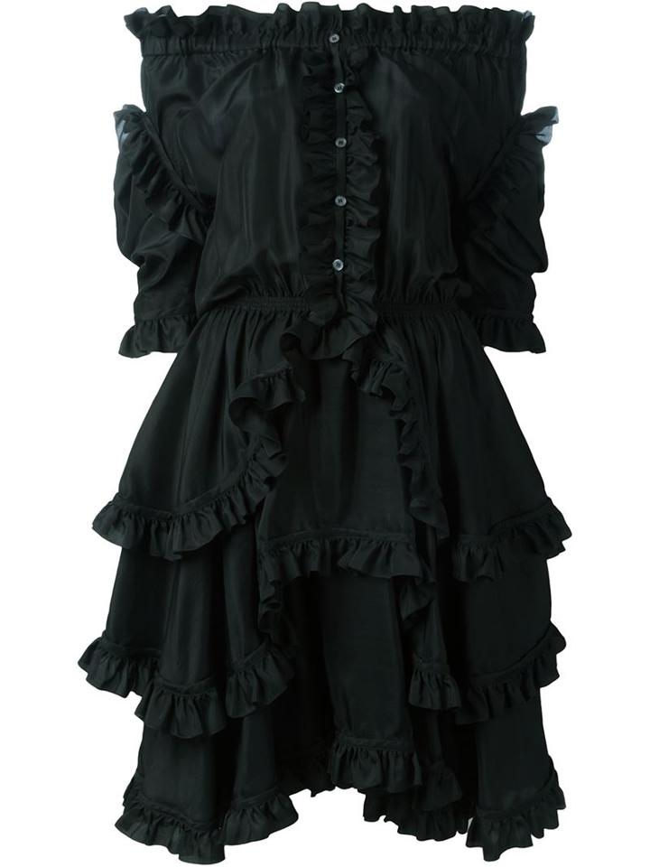 Faith Connexion Off The Shoulder Ruffle Dress