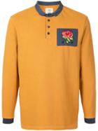 Kent & Curwen Button Up Polo Shirt - Yellow & Orange